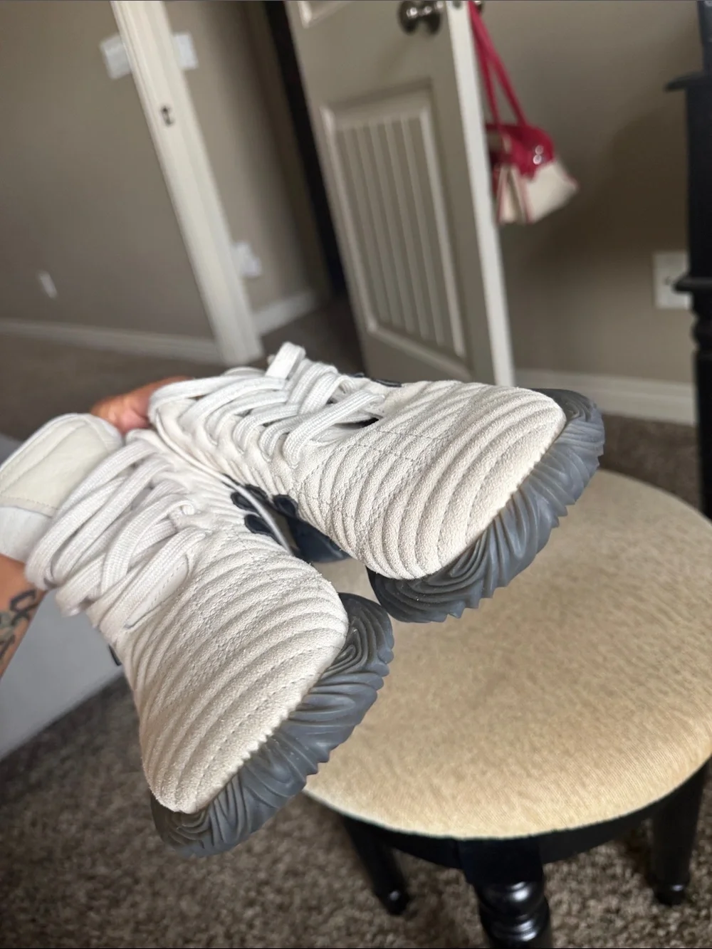 adidas Sobakov Off White Core Black Raw Amber